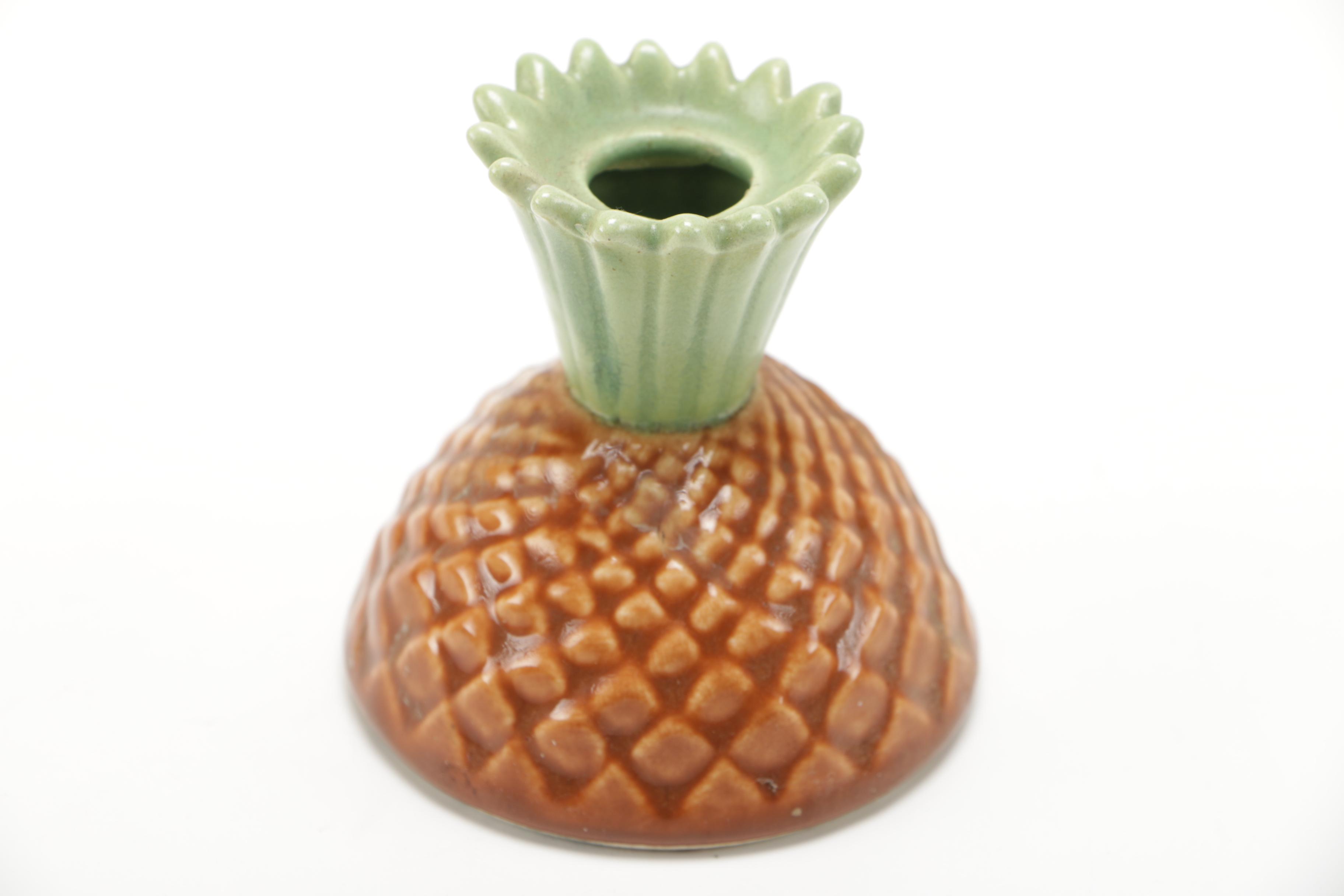 Ceramic Pineapple Candle Holders EBTH