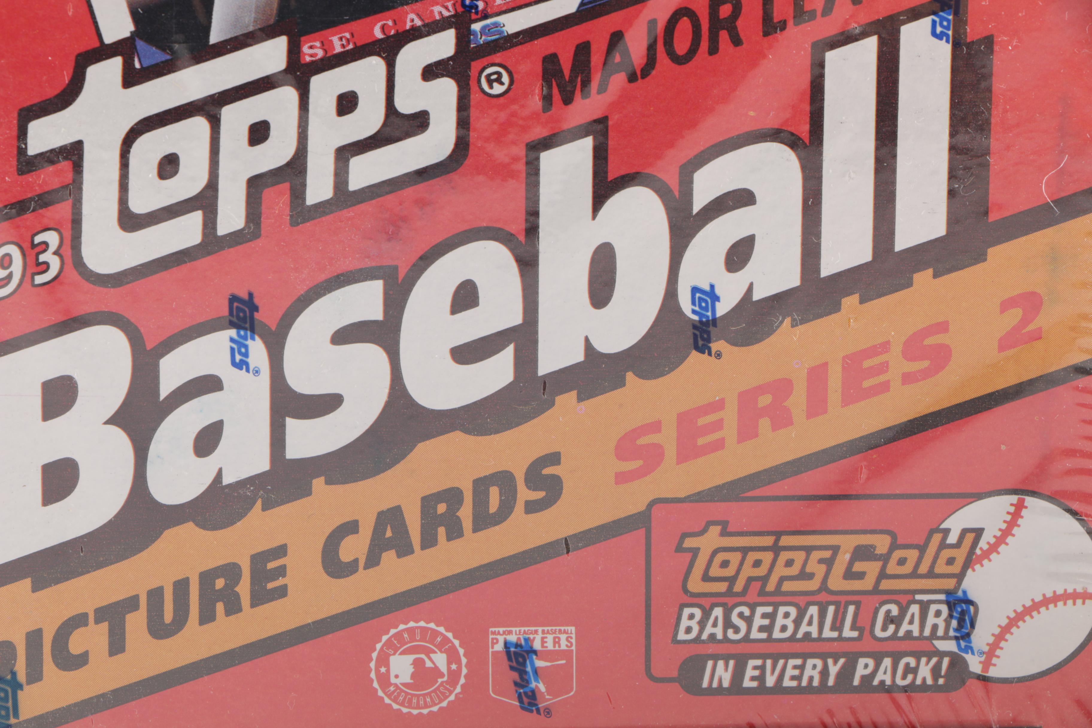 Baseball Card Boxes with Unopened Packs EBTH