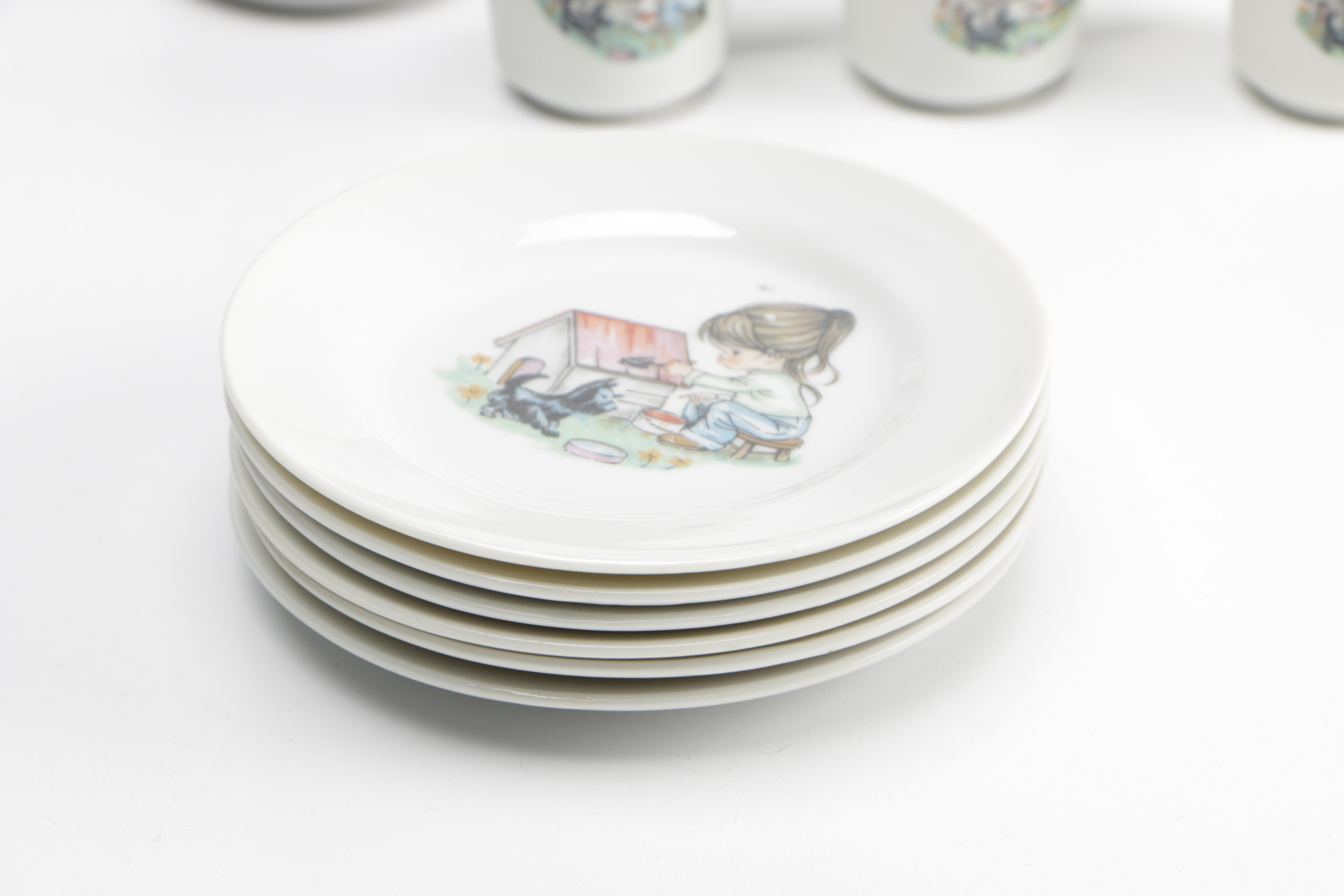 Japanese Scottie Dog Themed Miniature Tea Set EBTH