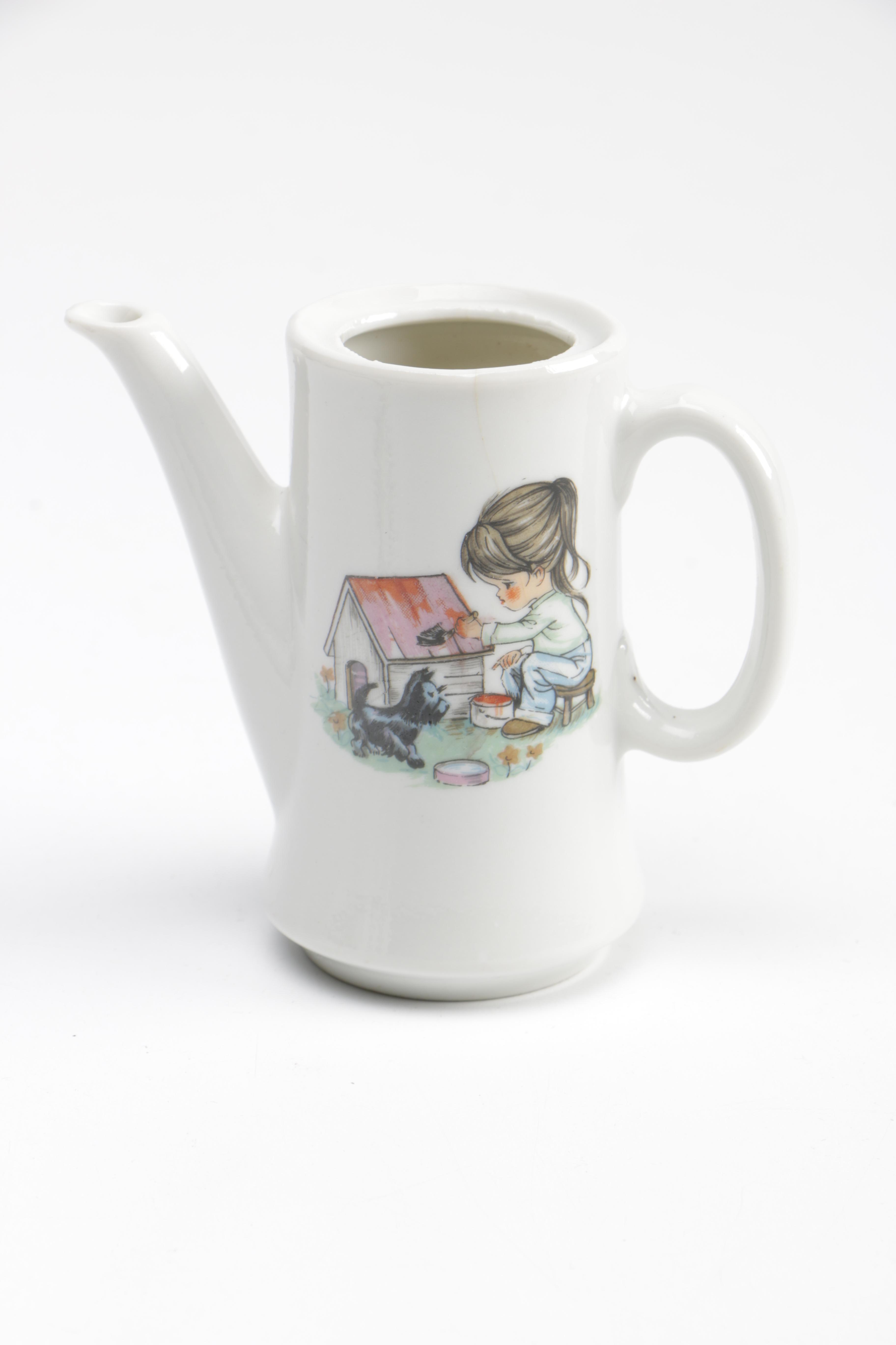 Japanese Scottie Dog Themed Miniature Tea Set EBTH