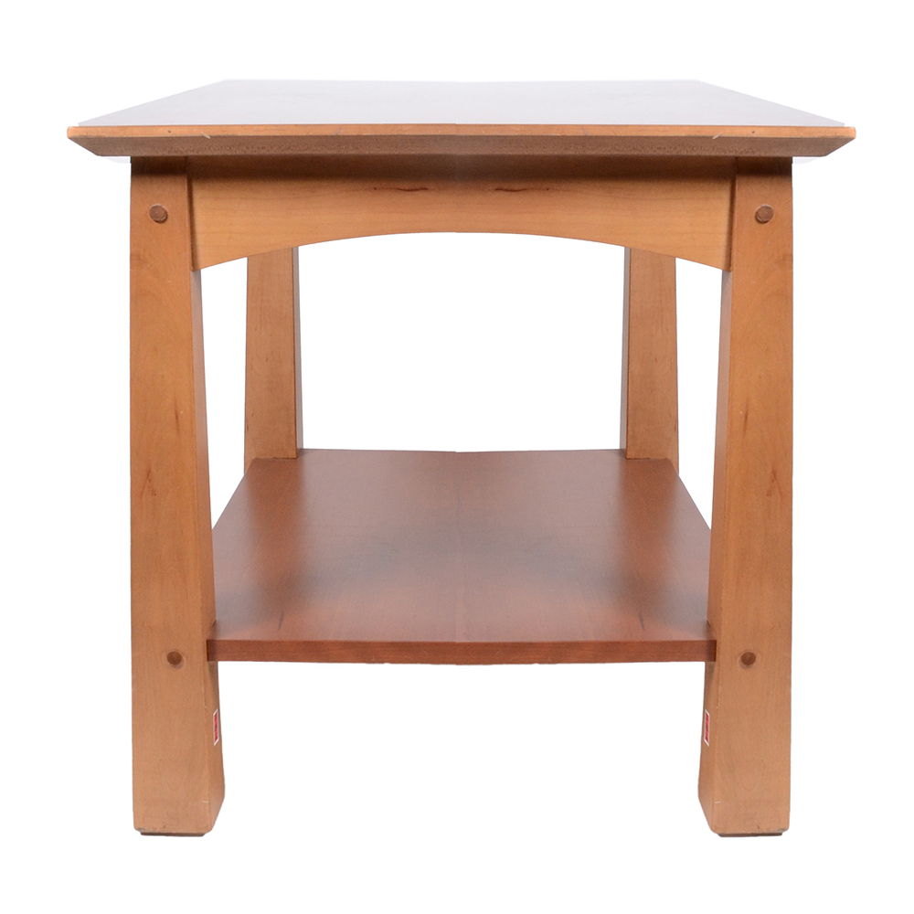 Cherry Wood End Tables by Lane EBTH