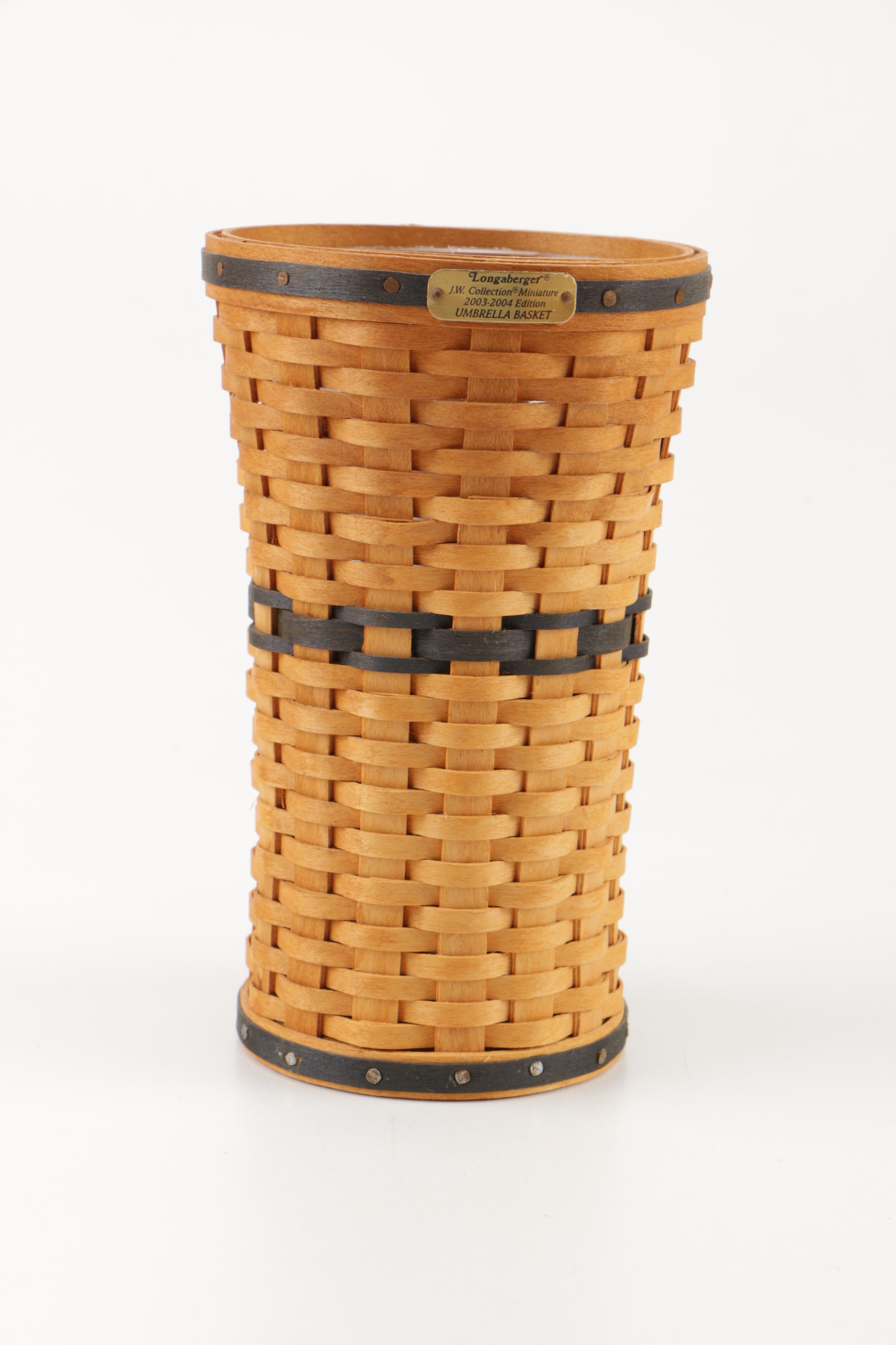 Longaberger JW Miniature Collection Baskets and Liners EBTH