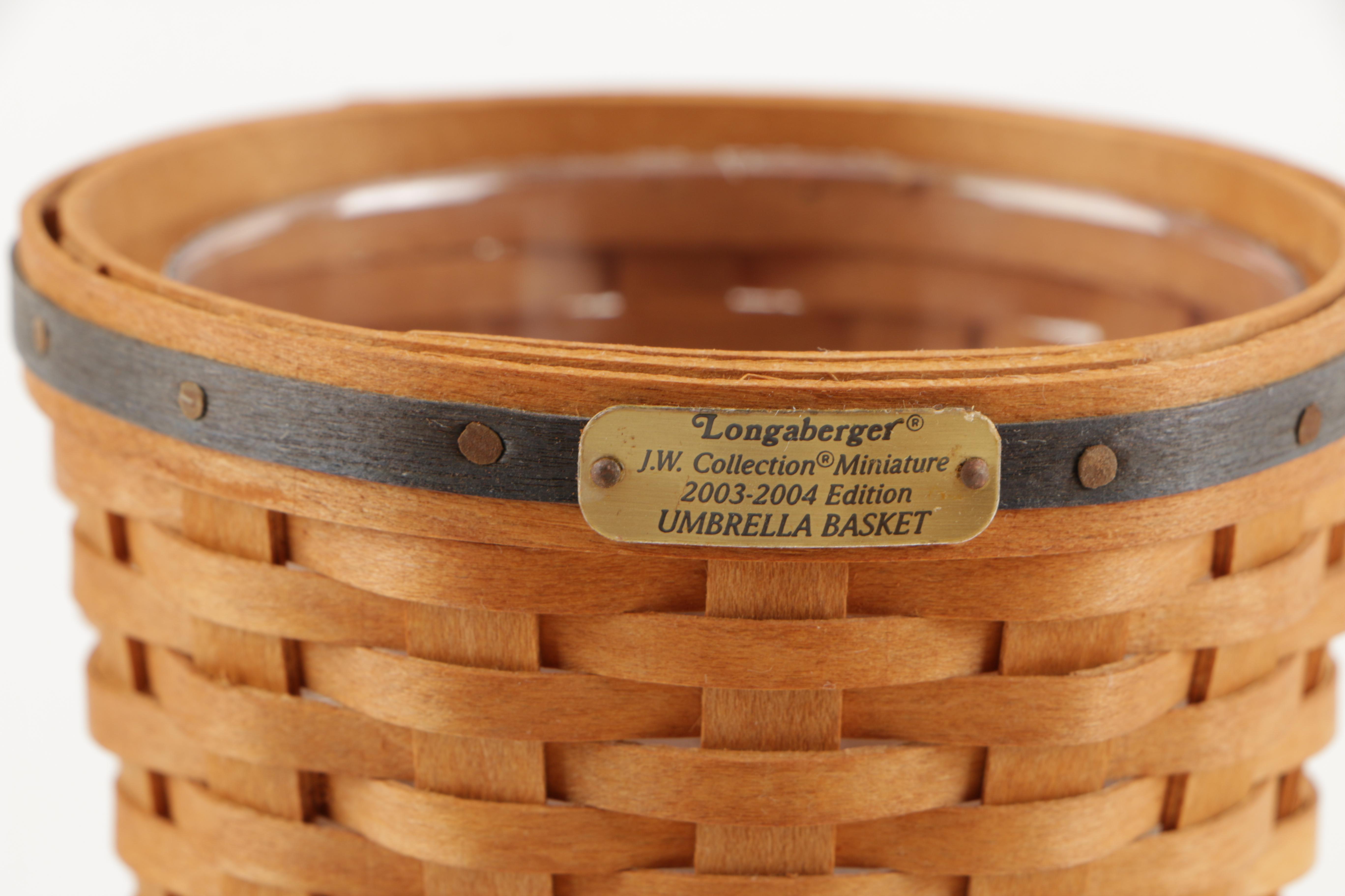 Longaberger JW Miniature Collection Baskets and Liners EBTH