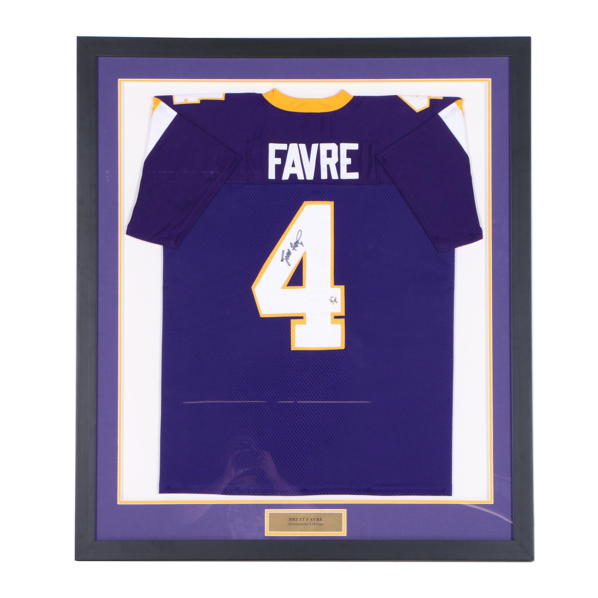 brett favre signed vikings jersey