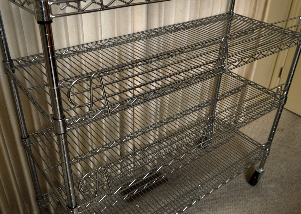 Restaurant Grade Rolling Rack by NSF Shelf Tech System EBTH