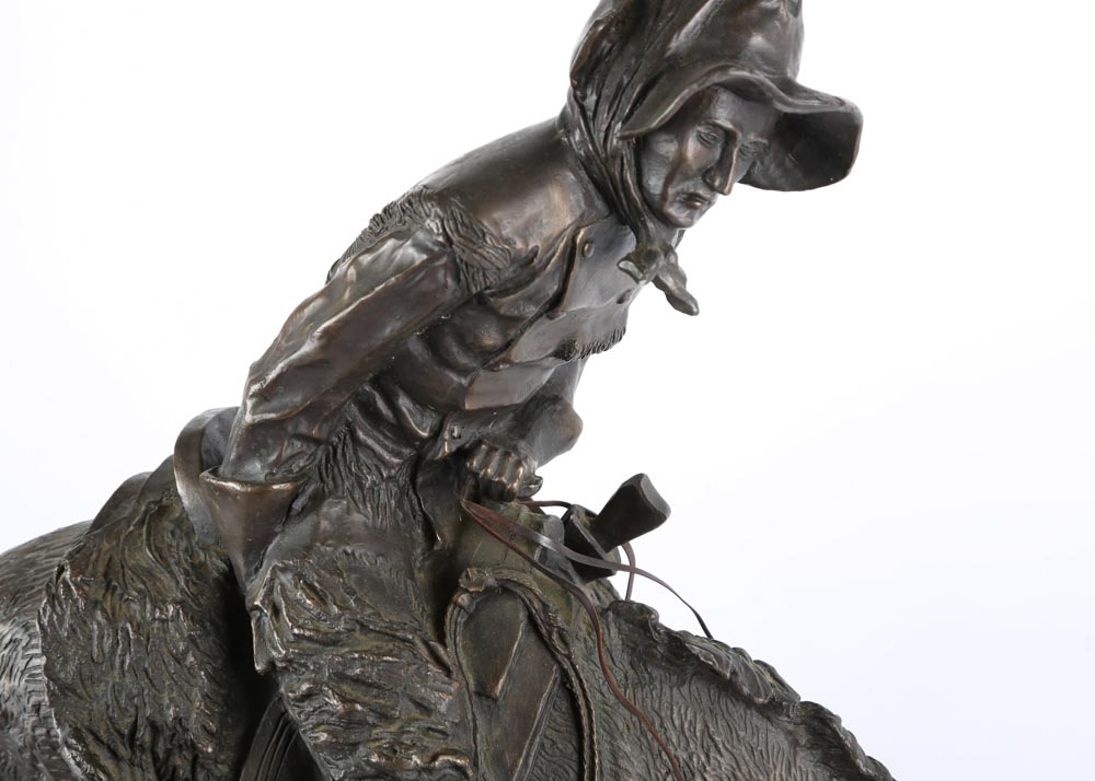 After Frederic Remington Bronze Sculpture "The Norther" EBTH