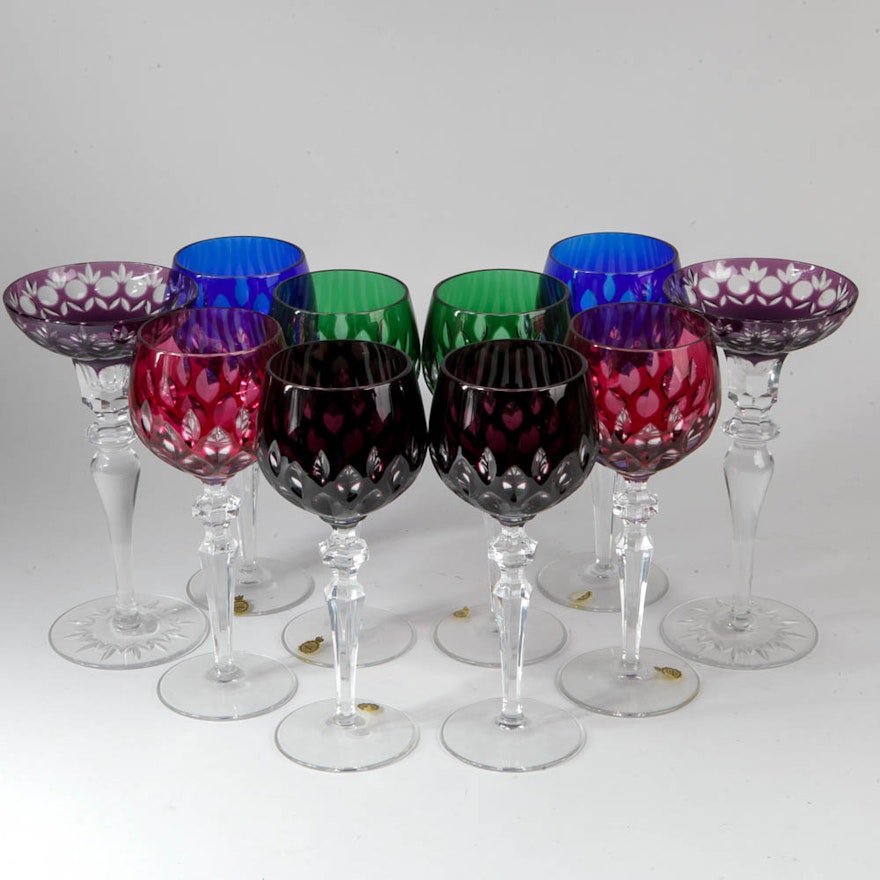 Bavarian Crystal Wine Glasses EBTH bavarian-crystal-wine-glasses-ebth