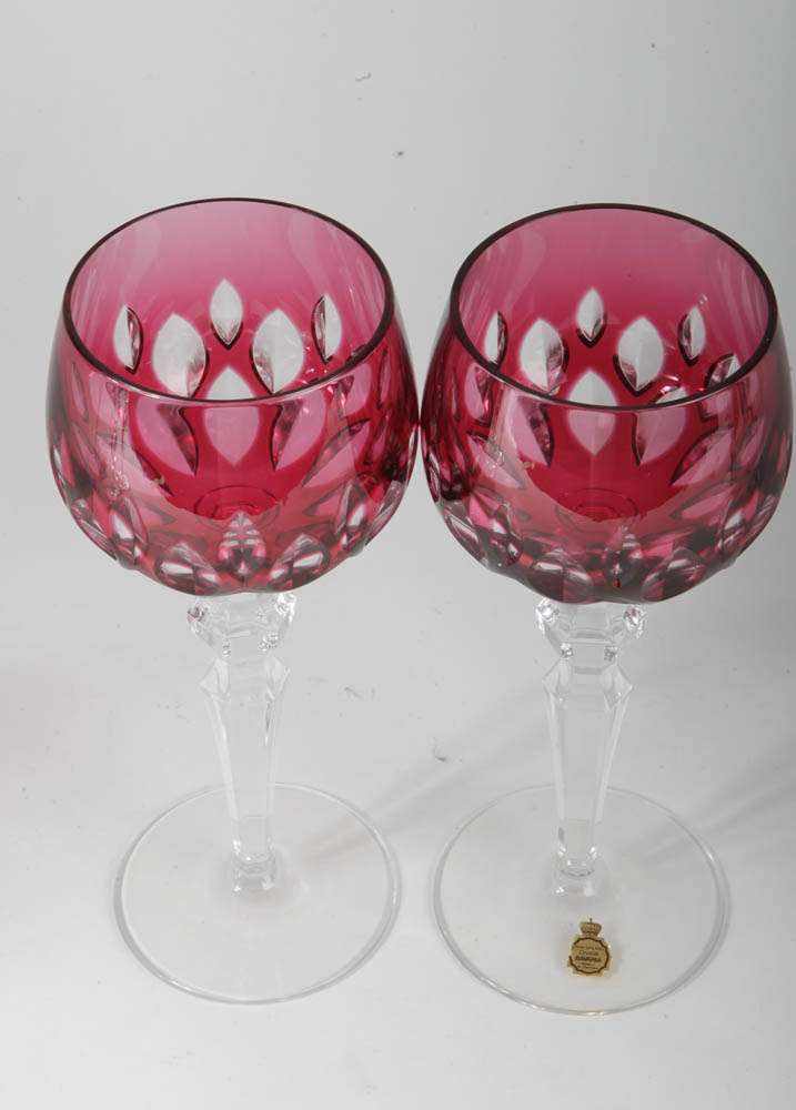 Bavarian Crystal Wine Glasses EBTH