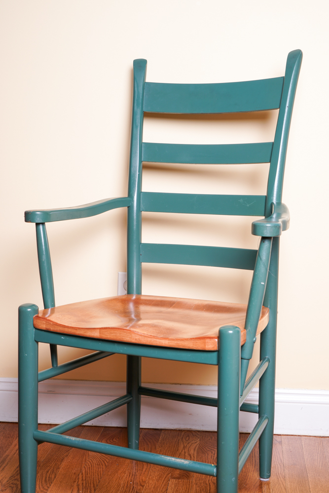 Set of Eight Nicholas & Stone Ladder Back Dining Chairs EBTH