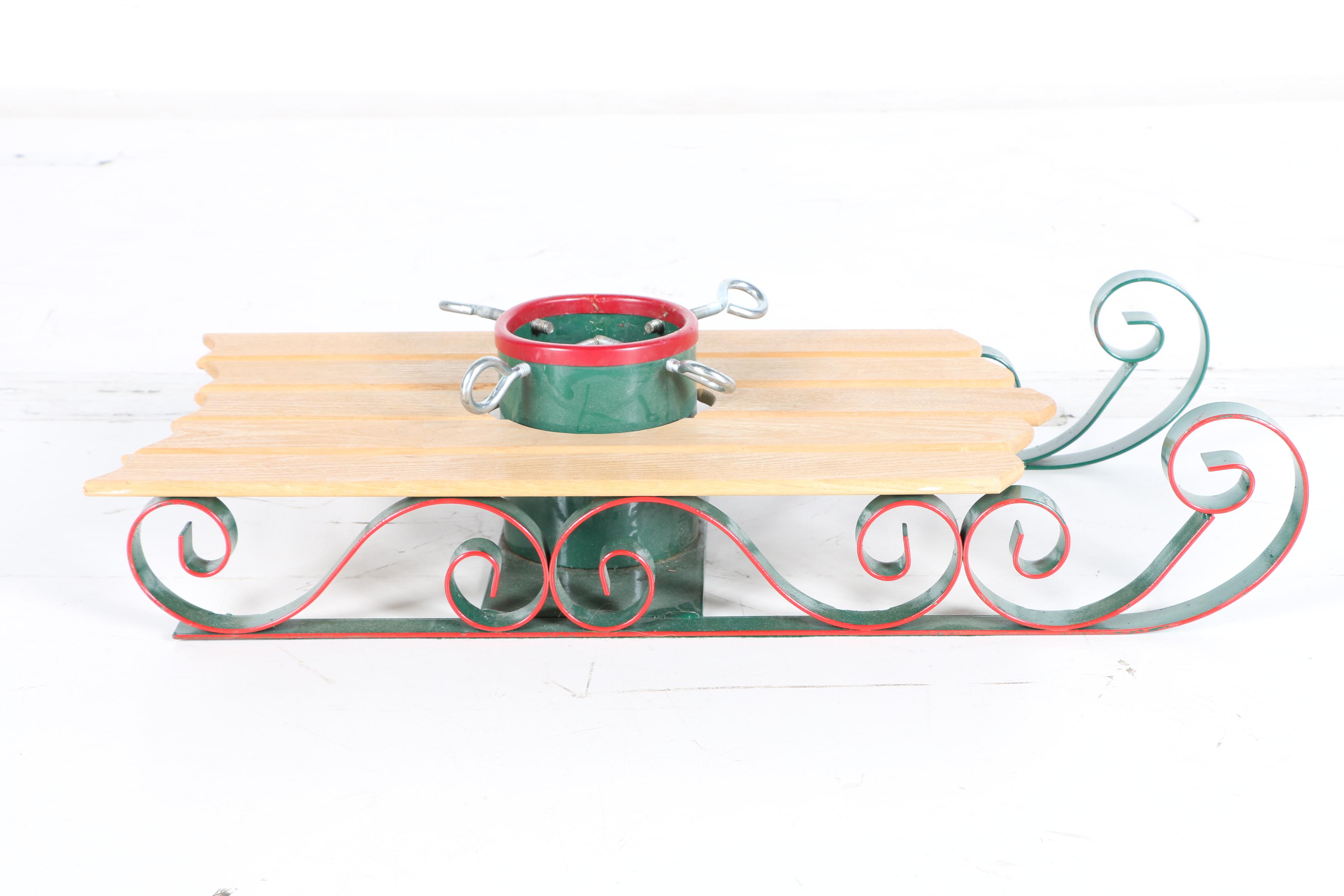 Sled Christmas Tree Stand 