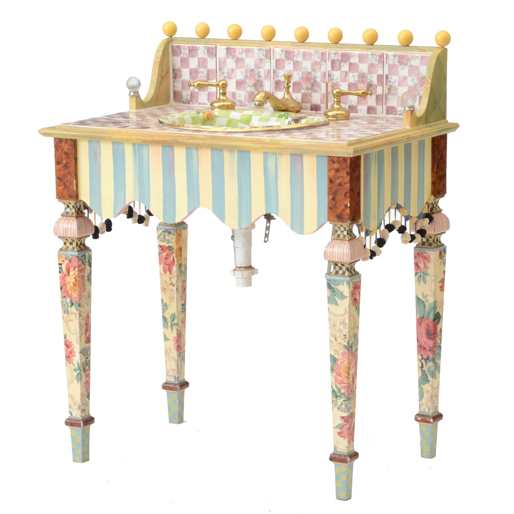 MacKenzieChilds Vanity and Sink EBTH