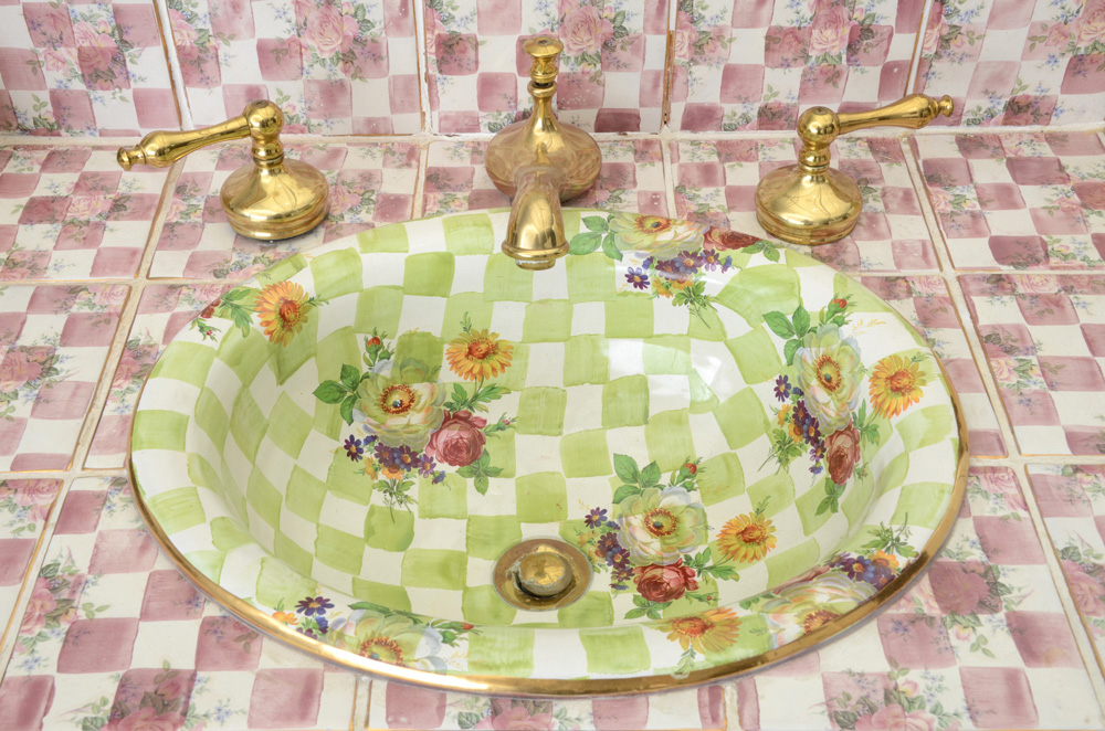 MacKenzieChilds Vanity and Sink EBTH
