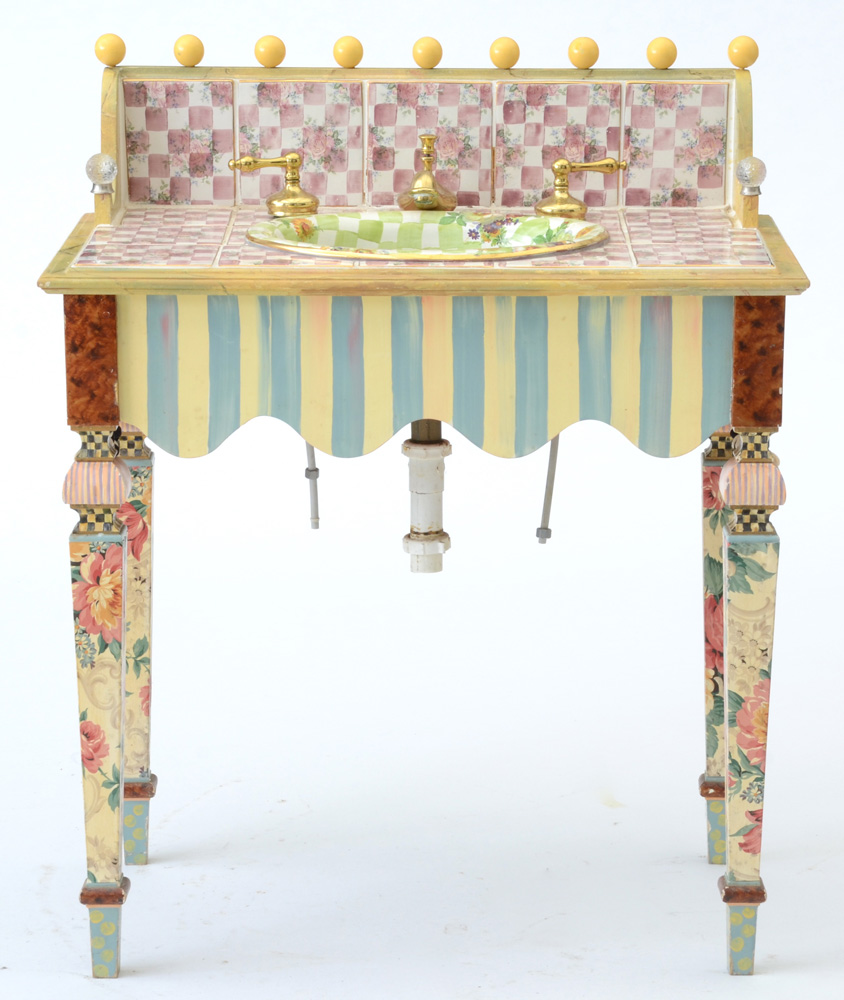 MacKenzieChilds Vanity and Sink EBTH