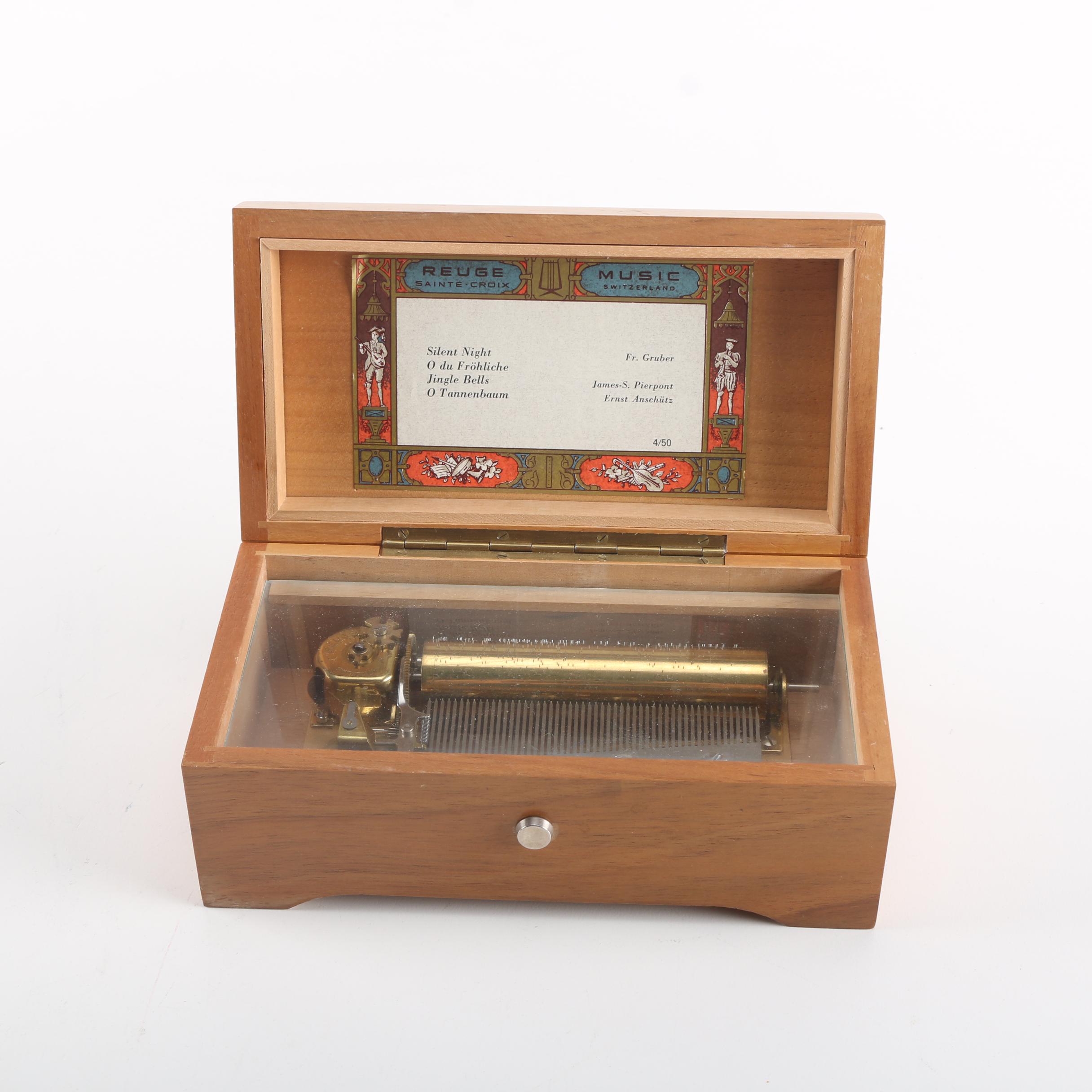 Reuge SainteCroix Music Box with Christmas Songs EBTH