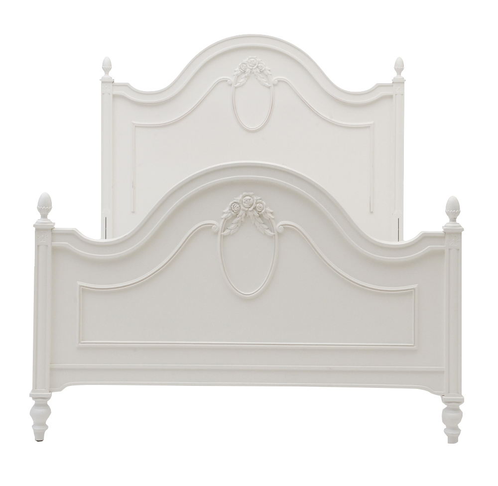 Stanley "Isabella" Full Bed Frame and Nightstand in White ...