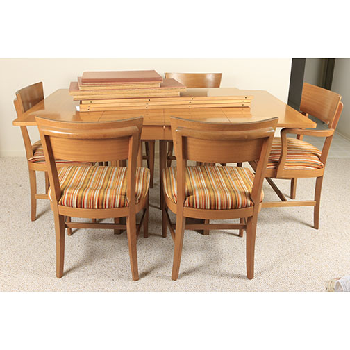 Mid Century Modern "The Watertown Slide" Dining Table and Chairs EBTH