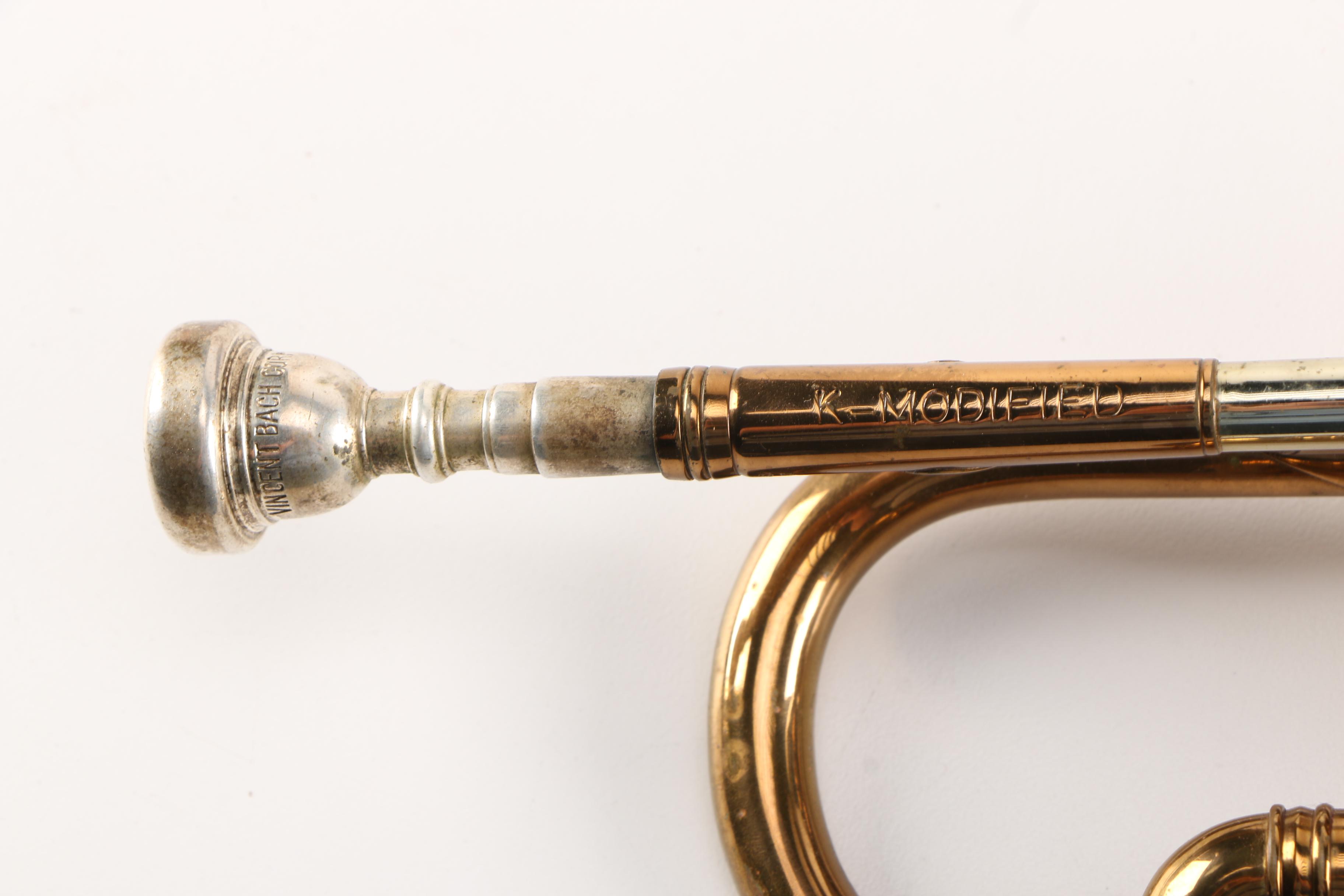 Vintage Selmer Paris KModified Trumpet With Vincent Bach Mouthpiece EBTH