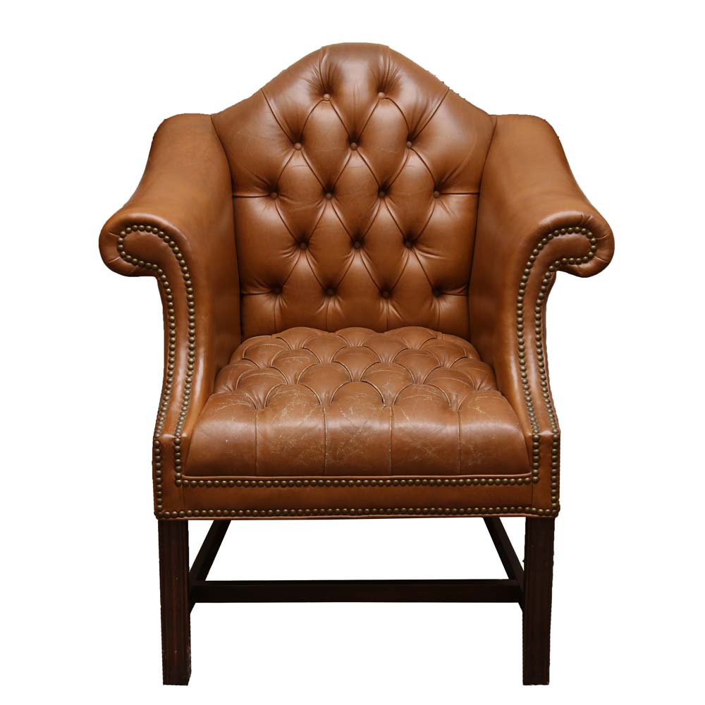 Tufted Leather Armchair EBTH