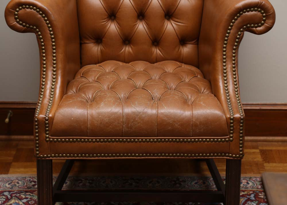 Tufted Leather Armchair EBTH