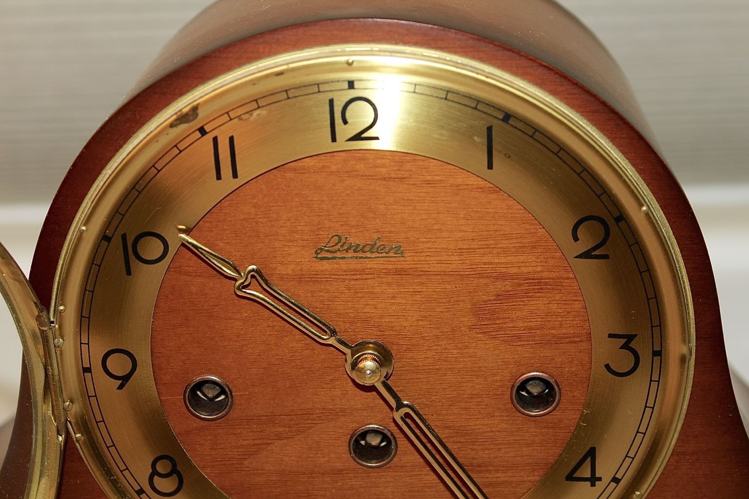 German Made Linden "Westminster" Chime & Key Wind Mantel Clock, 1970s EBTH