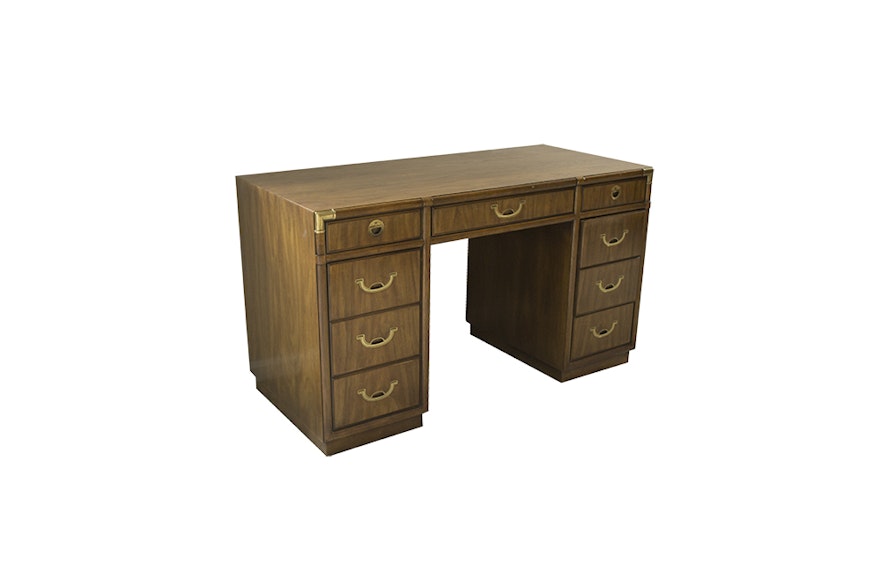 Campaign Style Desk By Drexel Ebth