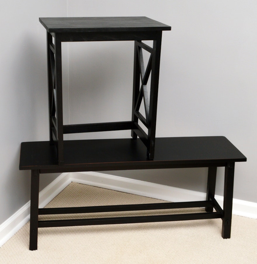 Contemporary Accent Table And Bench Ebth - Contemporary Accent Table And Bench contemporary accent table and bench ebth - contemporary accent table and bench