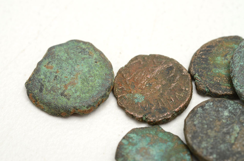 Group of 10 Ancient Copper Coins EBTH