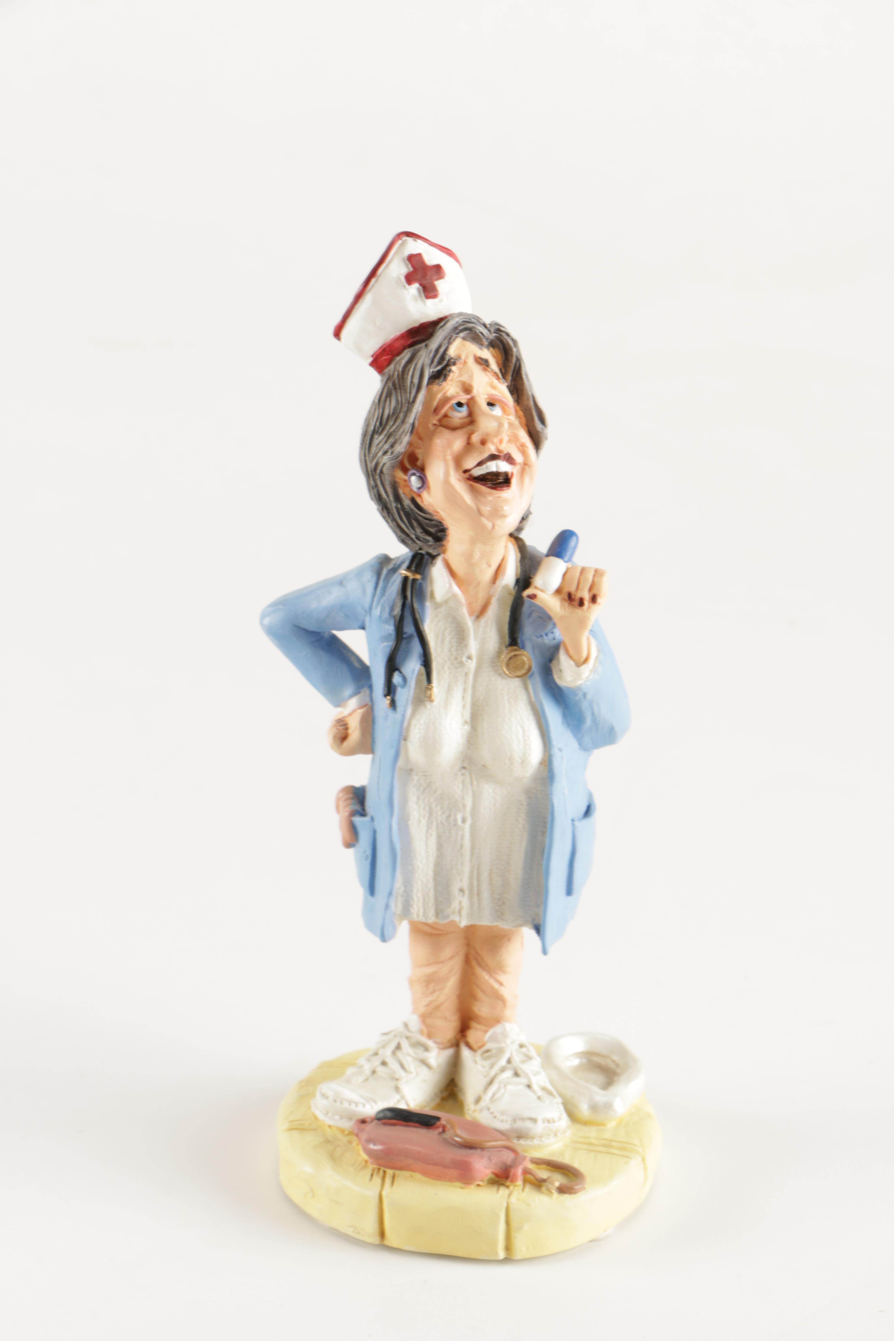 Two Nurse Themed Figurines EBTH