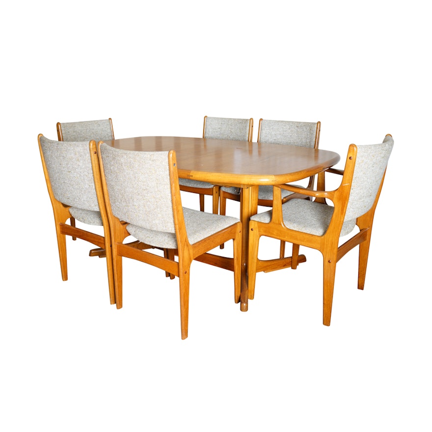Danish Modern Teak Dining Set By Scandinavia Woodworks Ebth