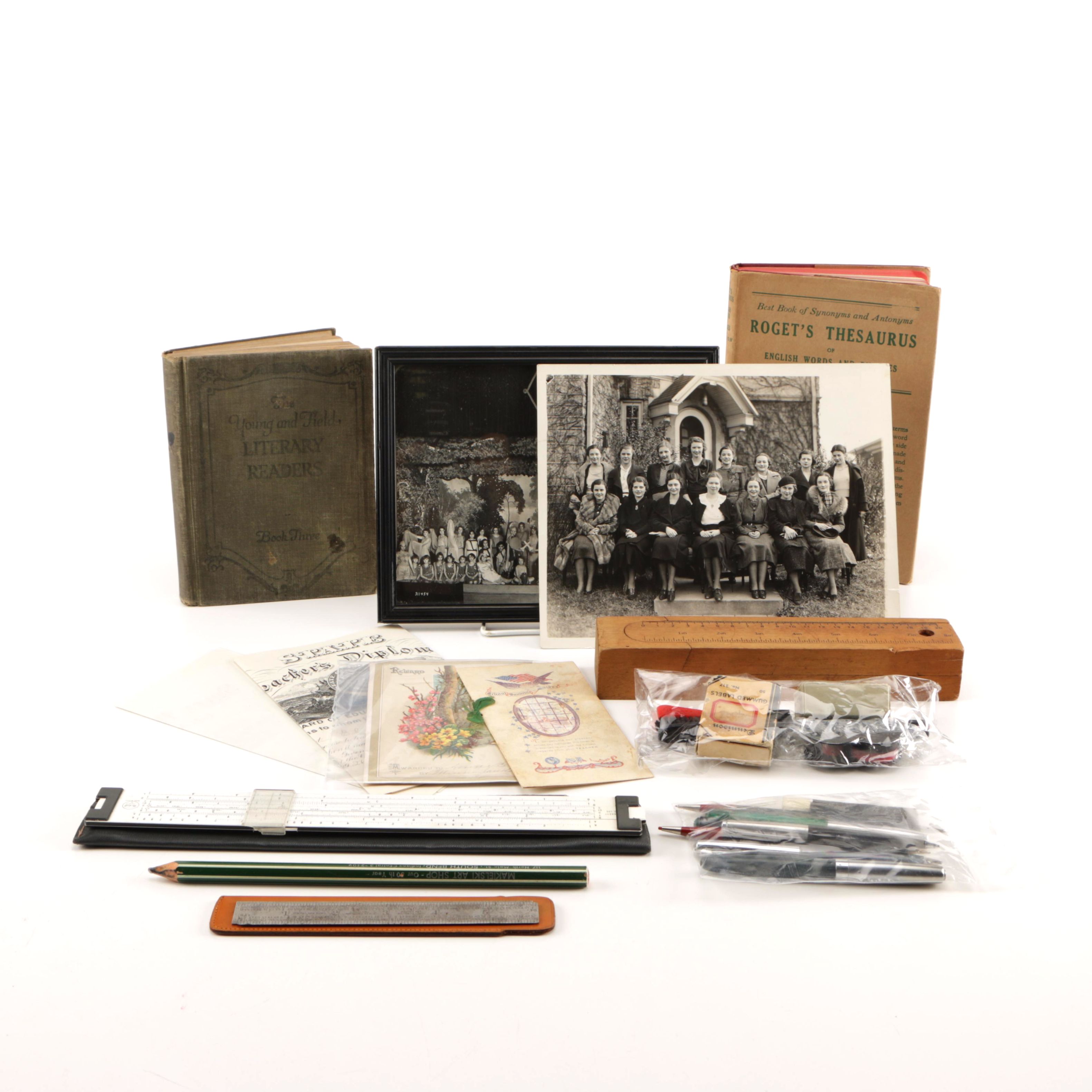 Vintage School Supplies EBTH