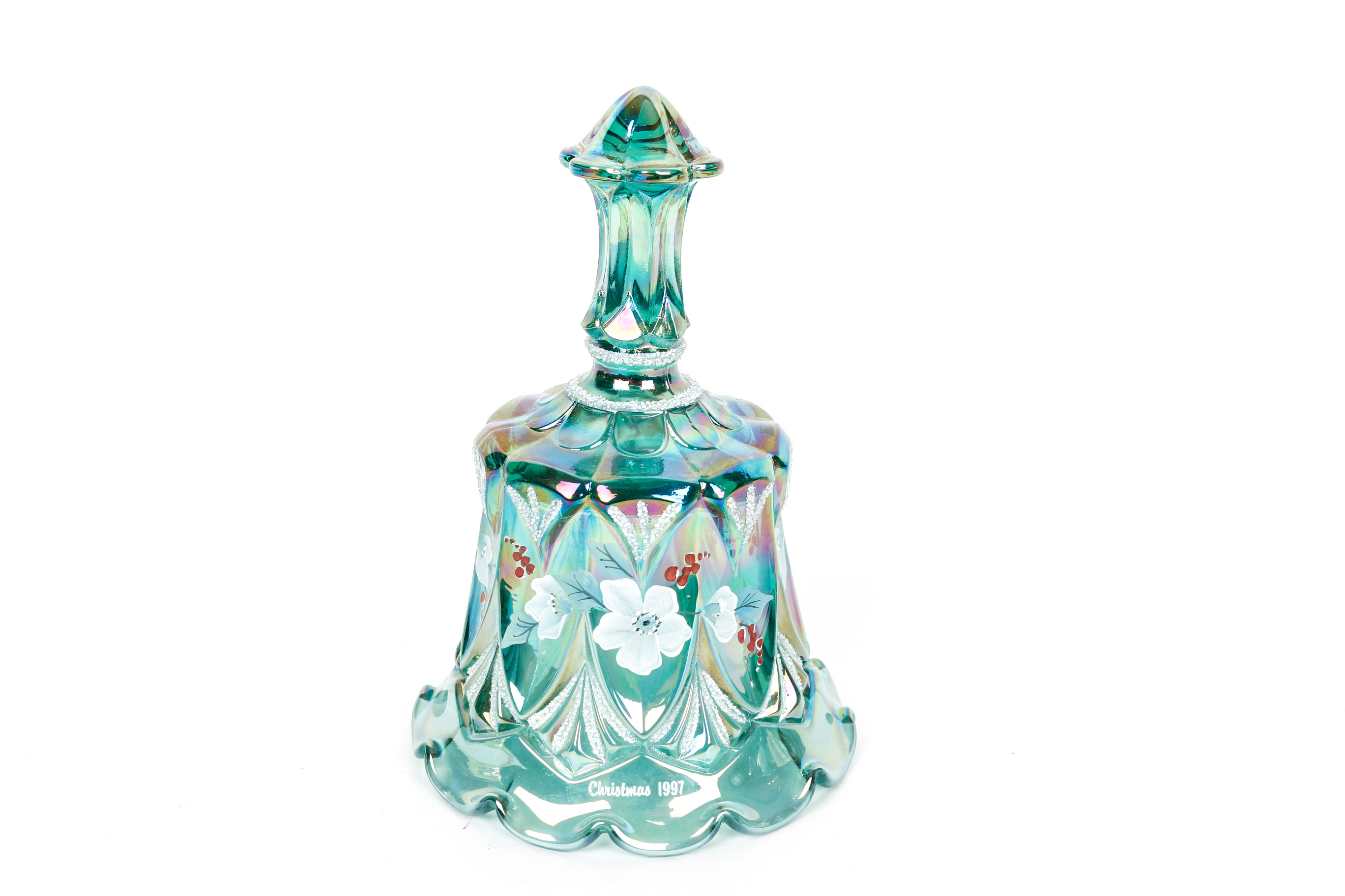 Three Fenton Carnival Glass Bells EBTH