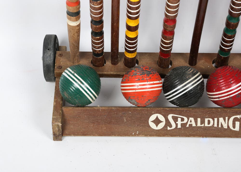 Spalding Vintage Croquet Set EBTH