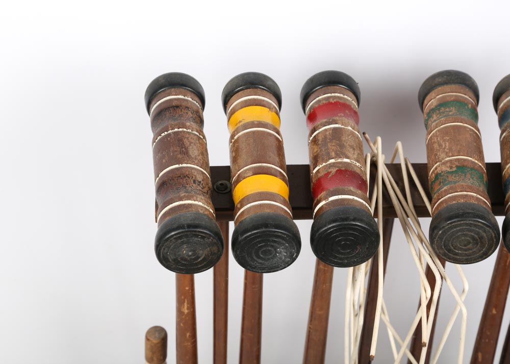 Spalding Vintage Croquet Set EBTH