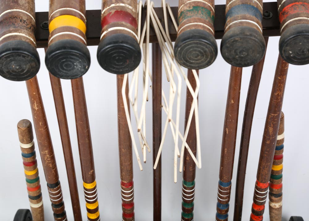 Spalding Vintage Croquet Set EBTH