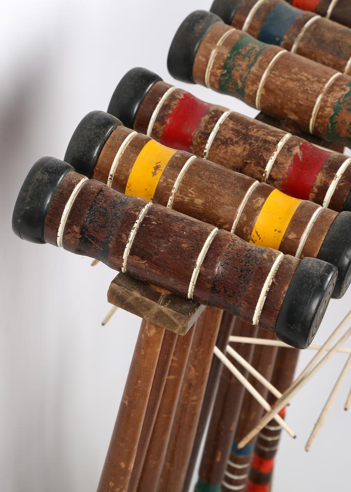 Spalding Vintage Croquet Set EBTH