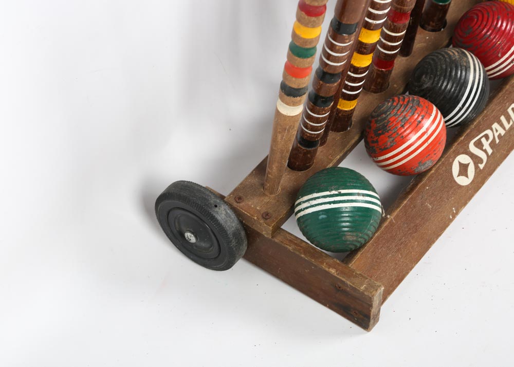 Spalding Vintage Croquet Set EBTH