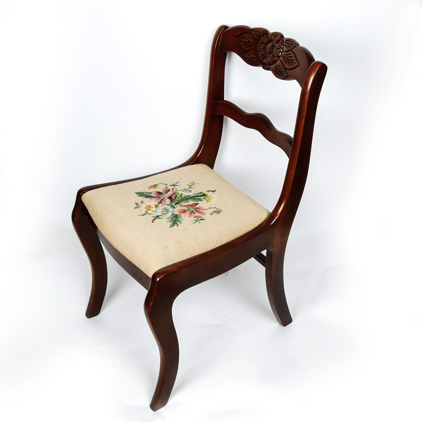 Six Duncan Phyfe Needlepoint Side Chairs by Tell City Chair Company EBTH