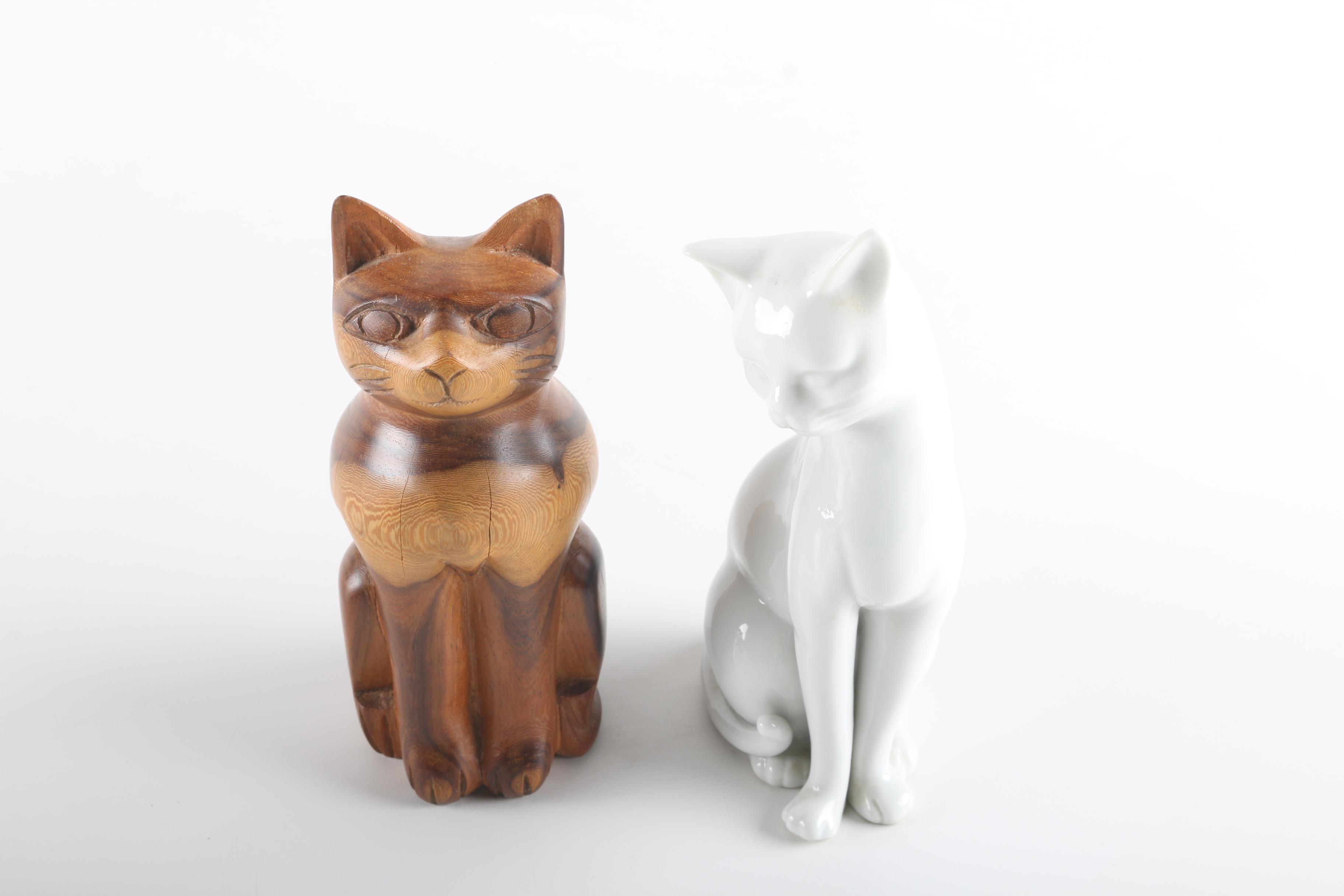 Cat Figurine Collection EBTH