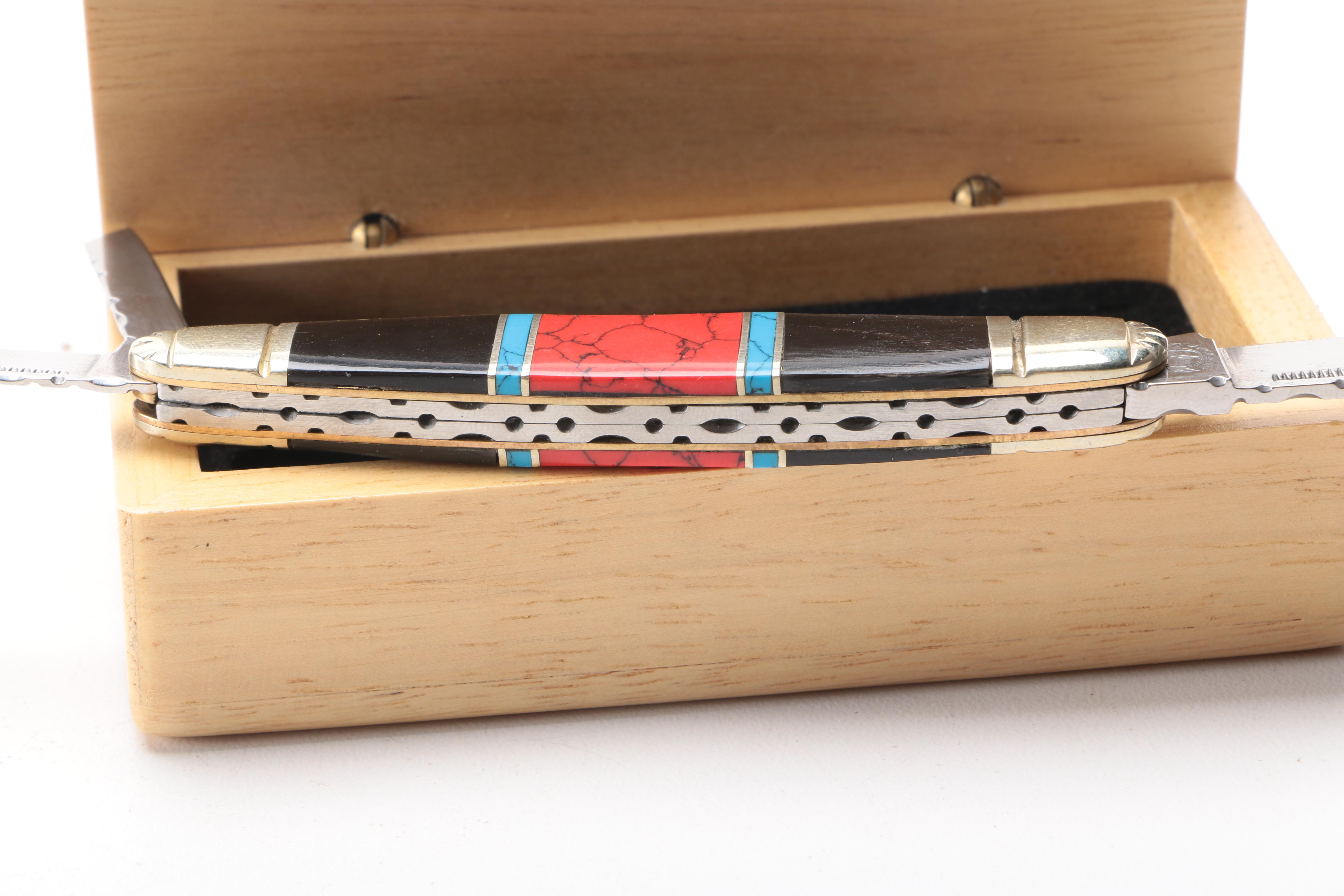 Pair of Quicksilver Knives in Boxes EBTH