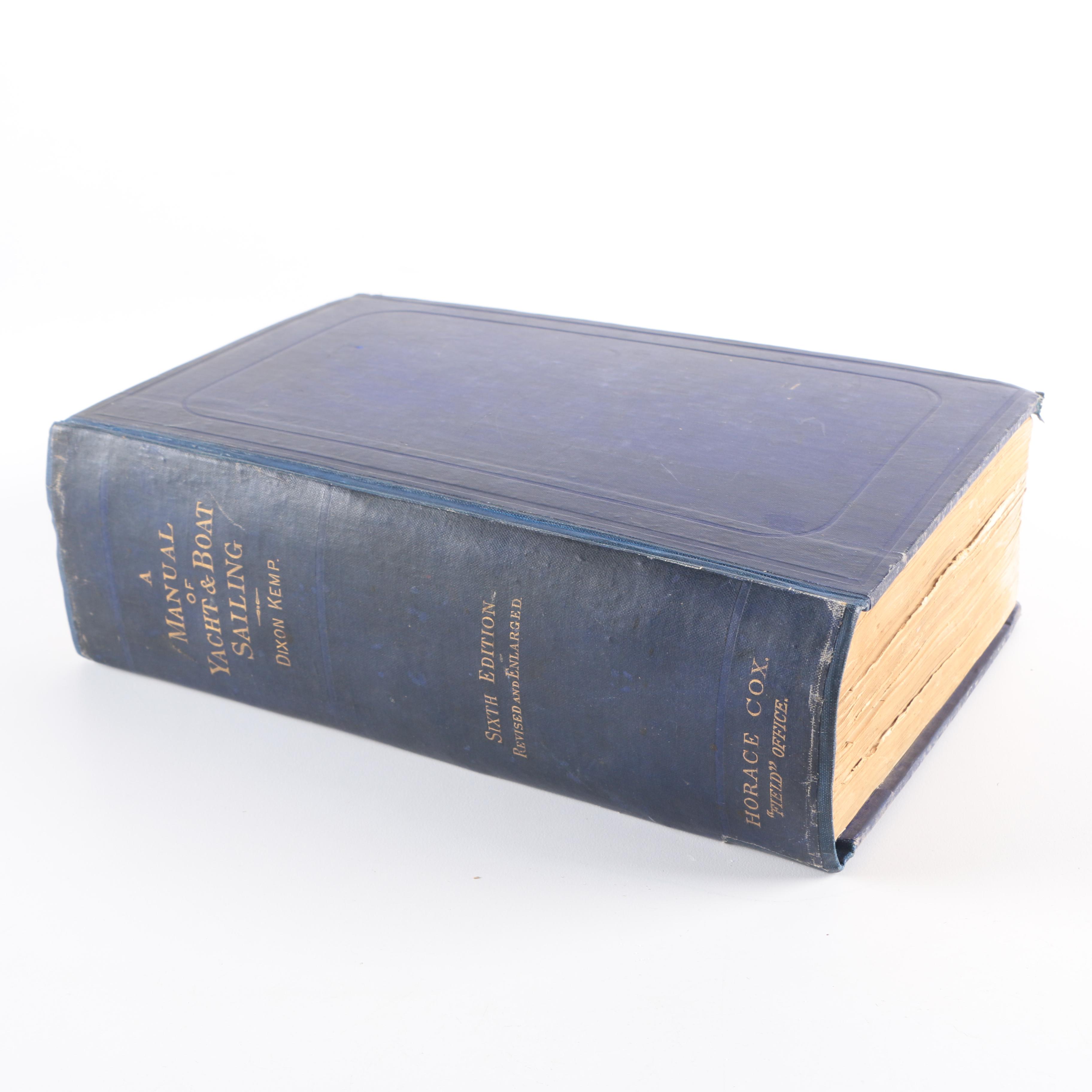 1888 "A Manual of Yacht &amp; Boat Sailing" by Dixon Kemp EBTH