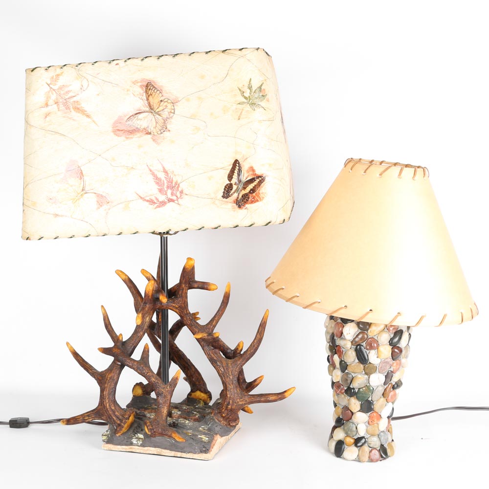 Vintage Cabin Style Lamps Ebth