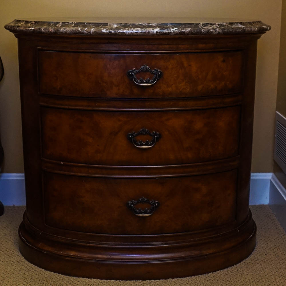 Thomasville Ernest Hemingway Collection Granite Top Nightstand