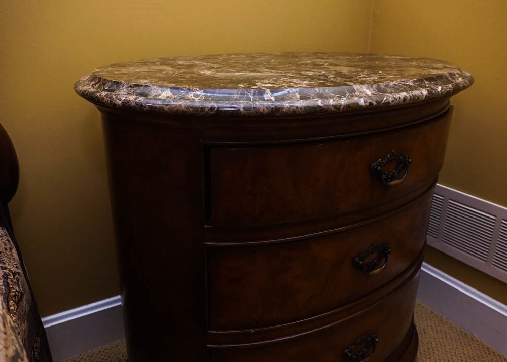 Thomasville "Ernest Hemingway Collection" Granite Top Nightstand EBTH