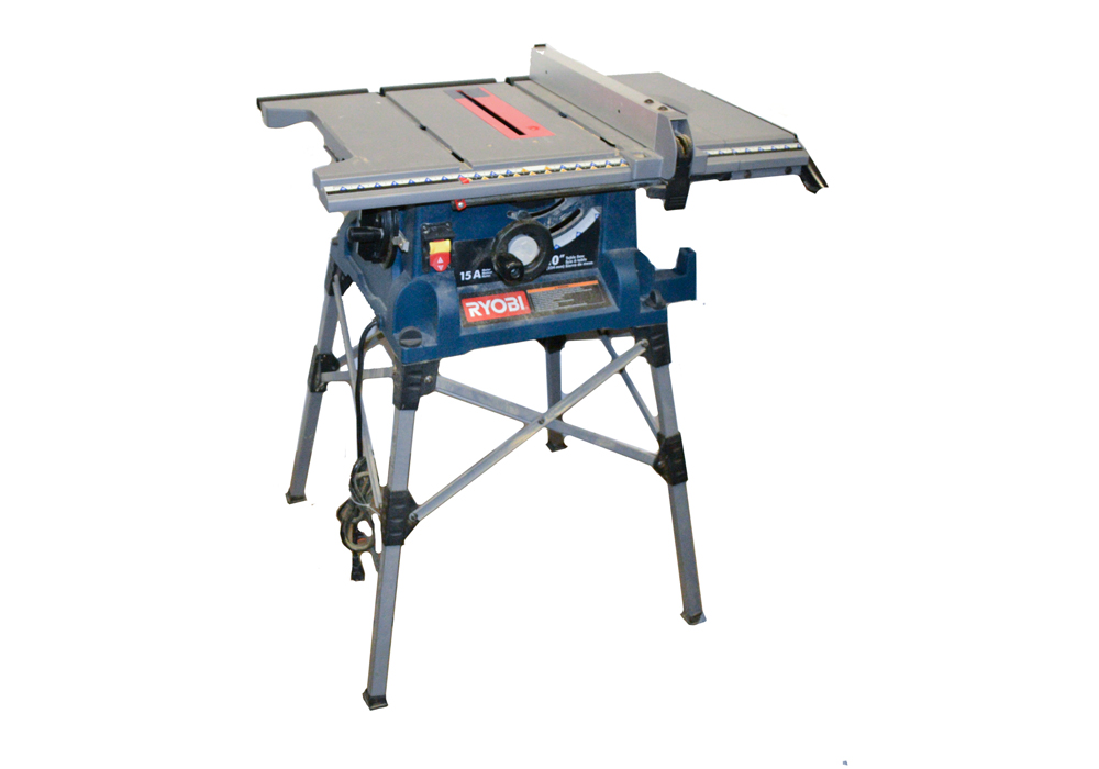Ryobi RTS21 10" Portable Table Saw With QuickStand EBTH