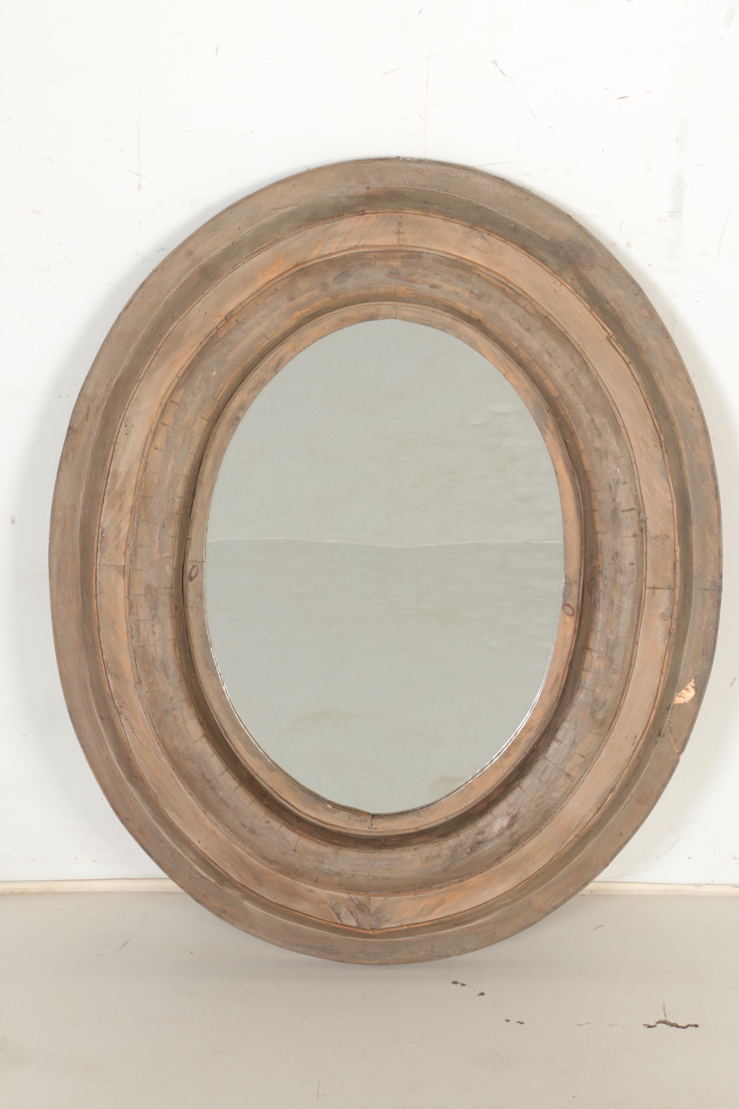 Oval Wooden Wall Mirrors EBTH