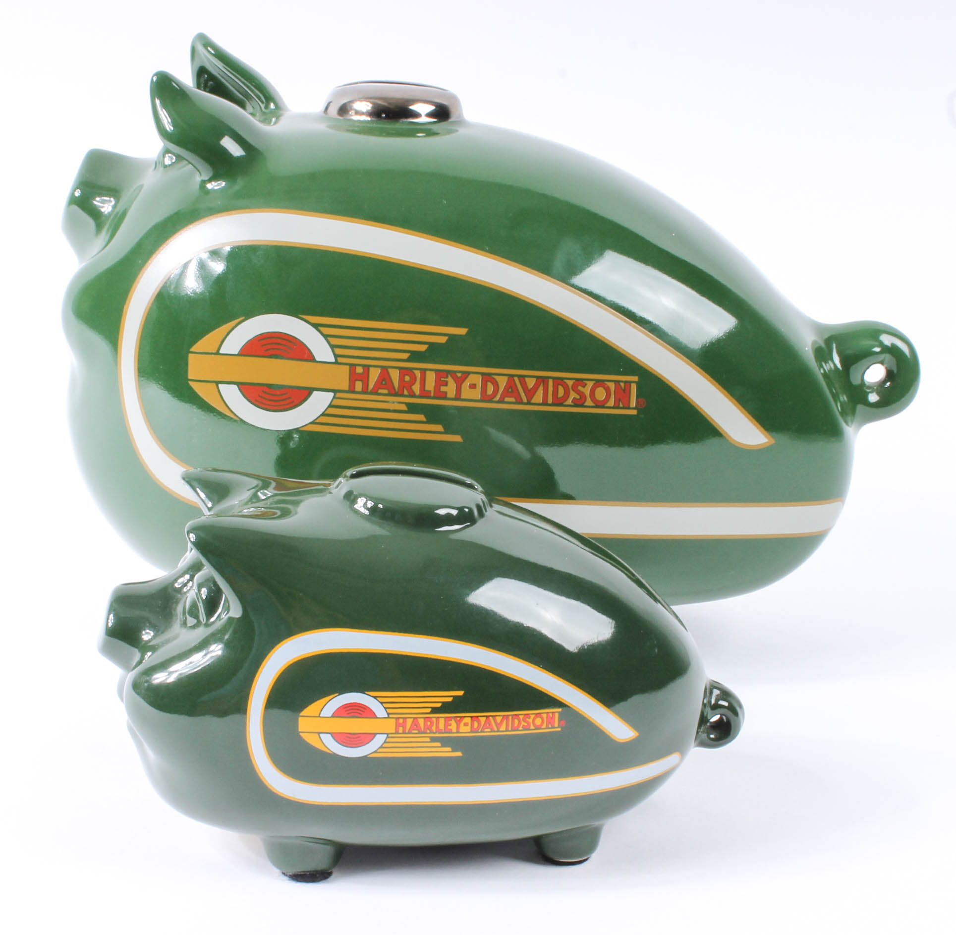 HarleyDavidson Porcelain Gas Tank Piggy Bank Collection EBTH