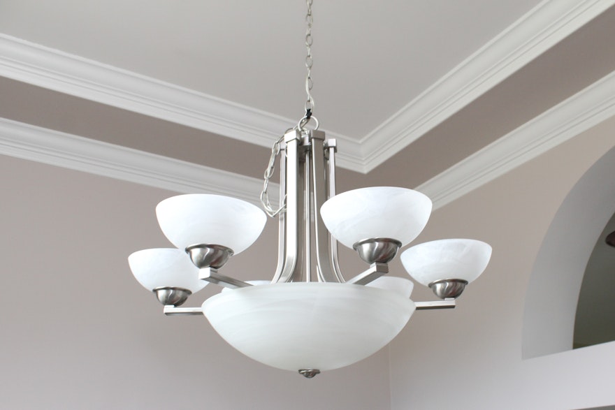 chrome light fixtures for over the kitchen table