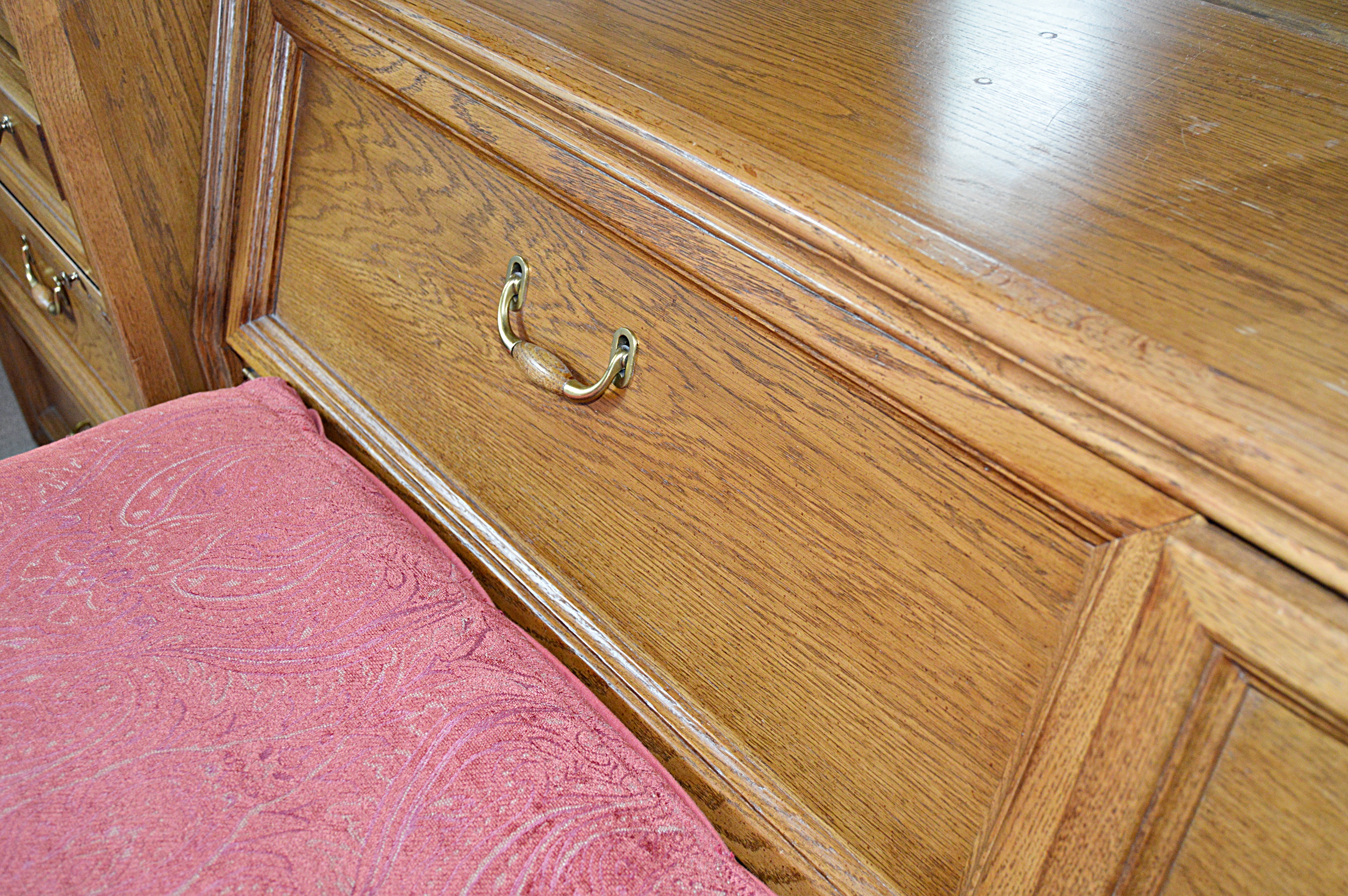 Stanley Oak Pier and Queen Storage Bed Headboard EBTH