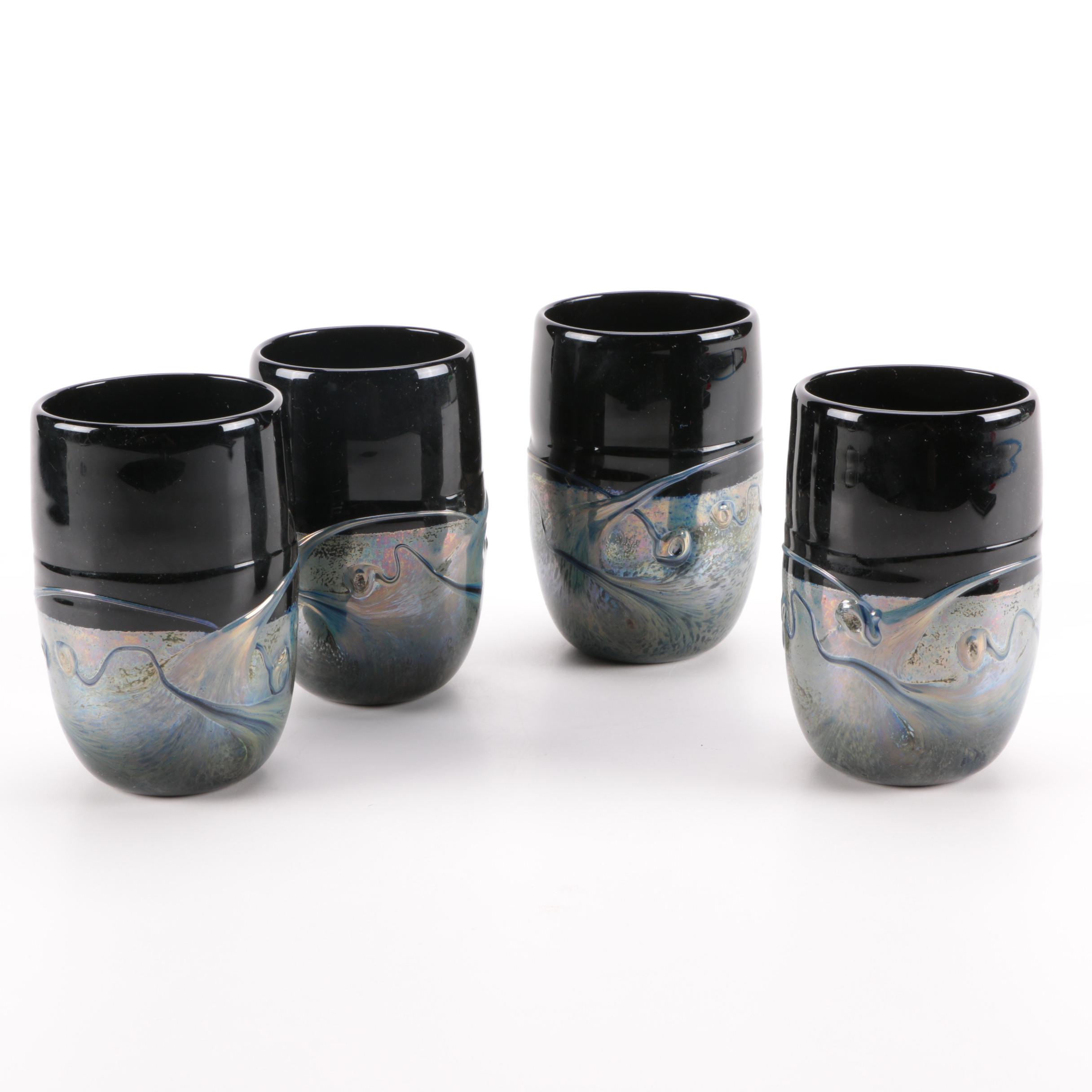 Signed Hand Blown Highball Glasses EBTH