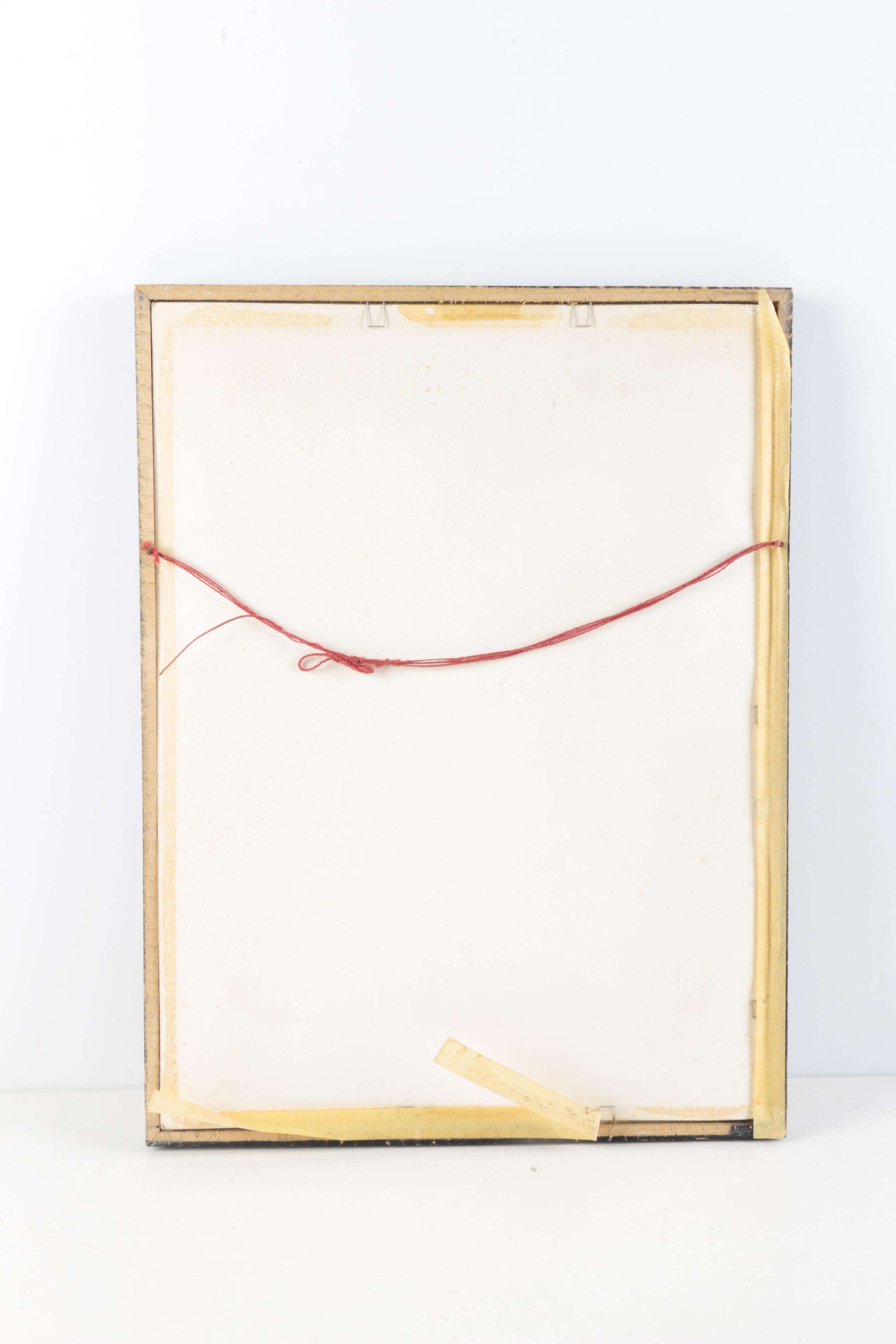 Maki Haku Embossed Woodblock on Paper "Poem 7083" EBTH